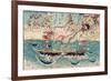 Congratulations on Maritime Security for All Eternity-Kyosai Kawanabe-Framed Giclee Print