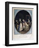 Congratulations on the Grandmother's Name-Day, 1788-Philibert-Louis Debucourt-Framed Giclee Print