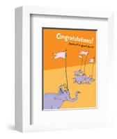 Congratulations (orange)-Theodor (Dr. Seuss) Geisel-Framed Art Print