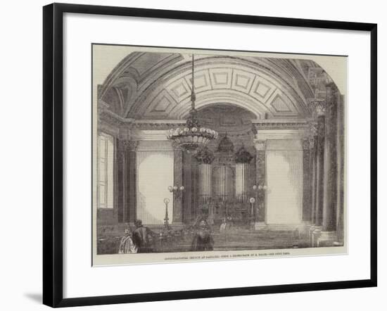 Congregational Church at Saltaire-null-Framed Giclee Print