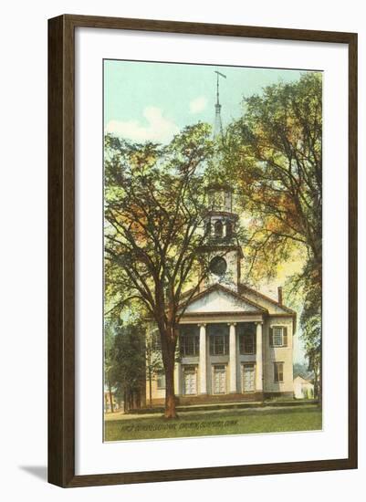 Congregational Church, Guilford, Connecticut-null-Framed Art Print