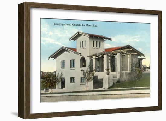 Congregational Church, La Mesa-null-Framed Art Print