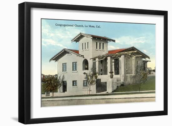 Congregational Church, La Mesa-null-Framed Art Print
