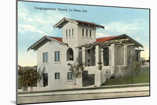 Congregational Church, La Mesa-null-Mounted Art Print