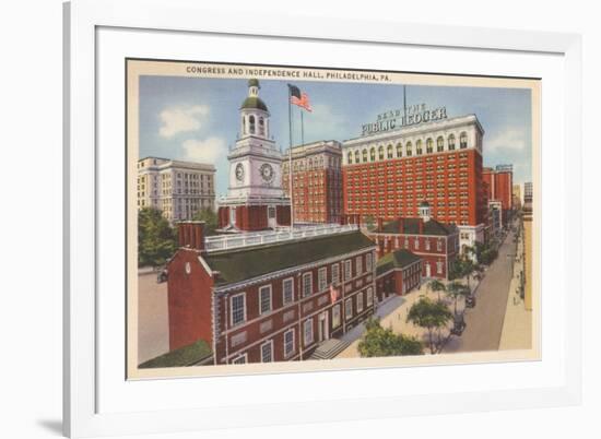 Congress and Independence Hall, Philadelphia, Pennsylvania-null-Framed Art Print