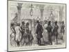 Congress at Berlin, Lord Beaconsfield Leaving the Kaiserhof Hotel to Attend the Congress-Charles Robinson-Mounted Giclee Print