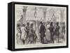 Congress at Berlin, Lord Beaconsfield Leaving the Kaiserhof Hotel to Attend the Congress-Charles Robinson-Framed Stretched Canvas