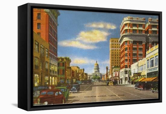 Congress Avenue, Austin, Texas-null-Framed Stretched Canvas