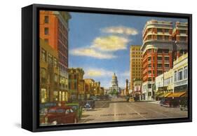 Congress Avenue, Austin, Texas-null-Framed Stretched Canvas