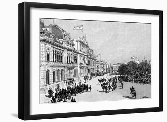 Congress Buildings, Buenos Aires, Argentina, 1895-null-Framed Giclee Print