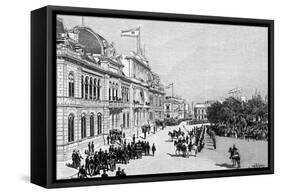 Congress Buildings, Buenos Aires, Argentina, 1895-null-Framed Stretched Canvas