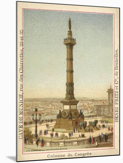 Congress Column, Brussels-null-Mounted Giclee Print