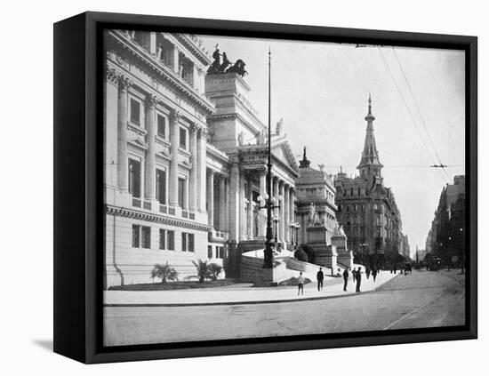Congress Hall and Avenida Callao, Buenos Aires, Argentina-null-Framed Stretched Canvas