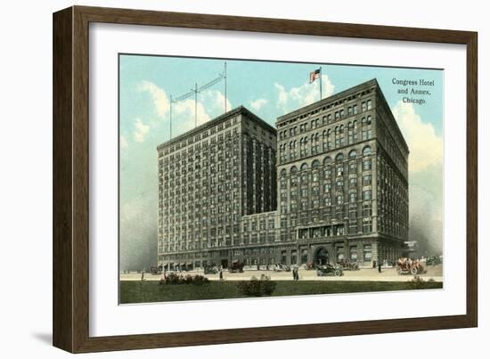 Congress Hotel and Annex, Chicago-null-Framed Art Print