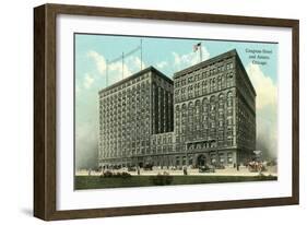 Congress Hotel and Annex, Chicago-null-Framed Art Print