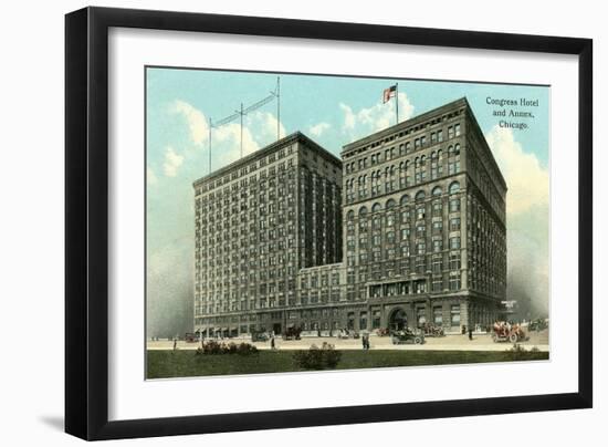 Congress Hotel and Annex, Chicago-null-Framed Art Print