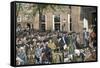 Congress Leaving Independence Hall to the First Reading of the Declaration of Independence, c.1776-null-Framed Stretched Canvas