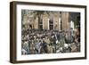 Congress Leaving Independence Hall to the First Reading of the Declaration of Independence, c.1776-null-Framed Giclee Print