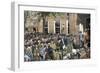 Congress Leaving Independence Hall to the First Reading of the Declaration of Independence, c.1776-null-Framed Giclee Print