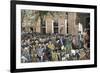 Congress Leaving Independence Hall to the First Reading of the Declaration of Independence, c.1776-null-Framed Giclee Print