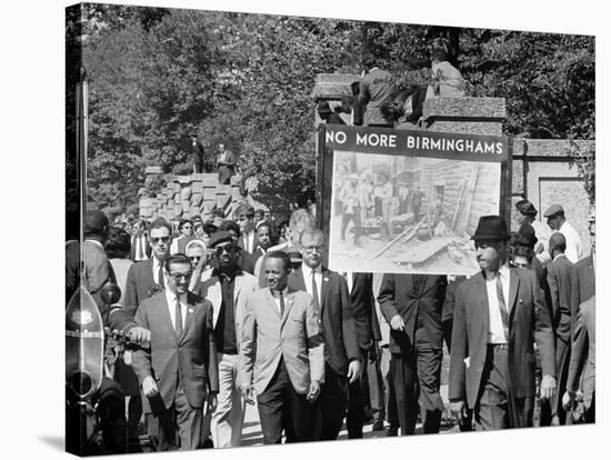 Congress of Racial Equality Marches in Memory of Birmingham Youth-Thomas J^ O'halloran-Stretched Canvas