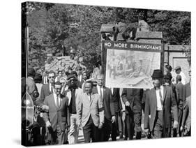 Congress of Racial Equality Marches in Memory of Birmingham Youth-Thomas J^ O'halloran-Stretched Canvas