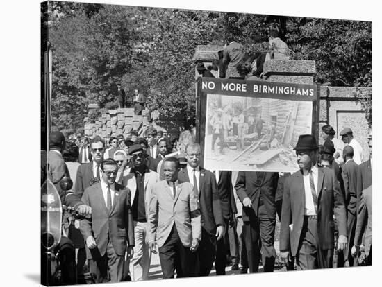 Congress of Racial Equality Marches in Memory of Birmingham Youth-Thomas J^ O'halloran-Stretched Canvas