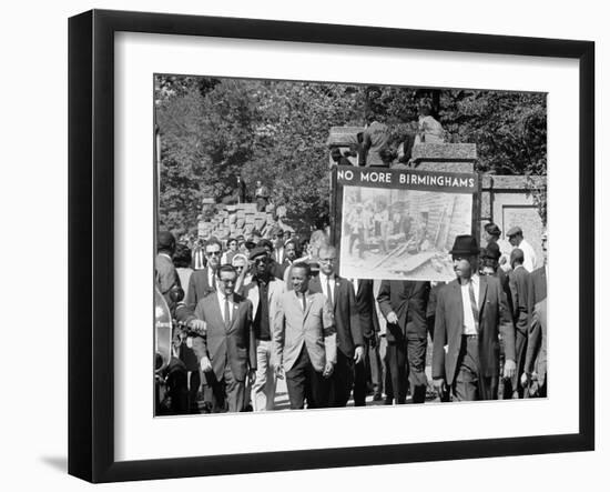 Congress of Racial Equality Marches in Memory of Birmingham Youth-Thomas J^ O'halloran-Framed Photo