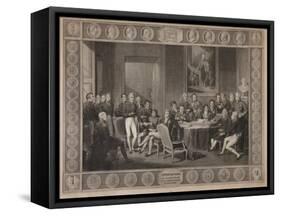 Congress of Vienna, Plenipotentiary Session, 1819-Jean-Baptiste Isabey-Framed Stretched Canvas