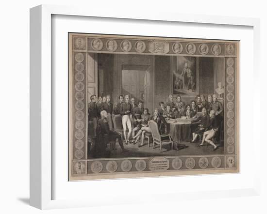 Congress of Vienna, Plenipotentiary Session, 1819-Jean-Baptiste Isabey-Framed Giclee Print