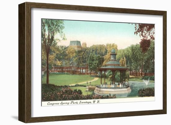 Congress Spring Park, Saratoga, New York-null-Framed Art Print