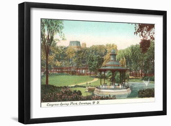 Congress Spring Park, Saratoga, New York-null-Framed Art Print