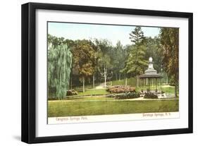 Congress Springs Park, Saratoga Springs, New York-null-Framed Art Print