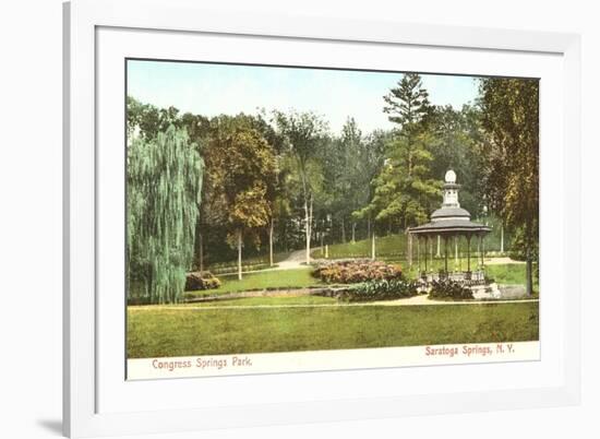 Congress Springs Park, Saratoga Springs, New York-null-Framed Premium Giclee Print