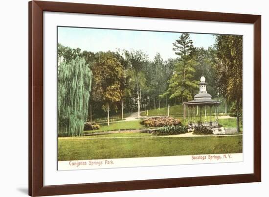 Congress Springs Park, Saratoga Springs, New York-null-Framed Premium Giclee Print