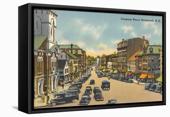 Congress Street, Portsmouth, New Hampshire-null-Framed Stretched Canvas