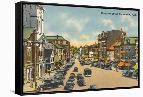 Congress Street, Portsmouth, New Hampshire-null-Framed Stretched Canvas