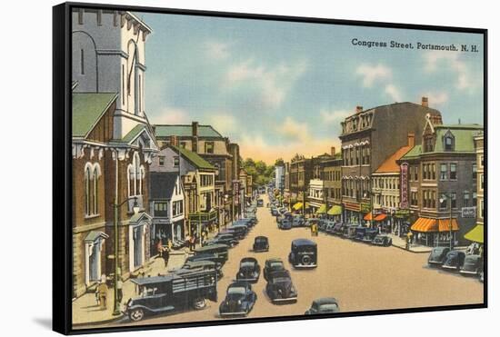 Congress Street, Portsmouth, New Hampshire-null-Framed Stretched Canvas