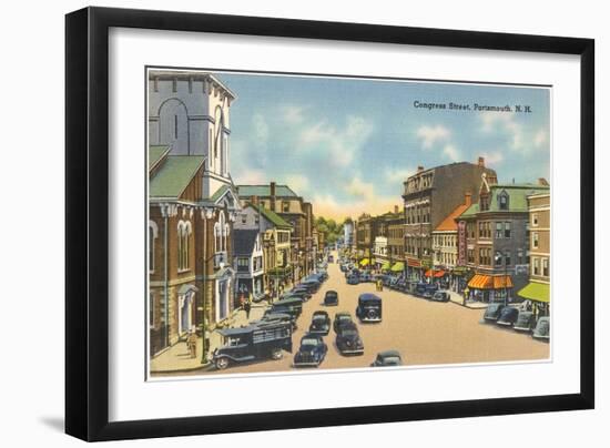 Congress Street, Portsmouth, New Hampshire-null-Framed Art Print