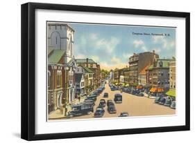 Congress Street, Portsmouth, New Hampshire-null-Framed Art Print