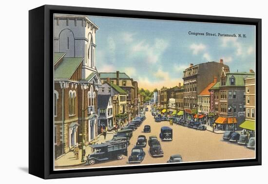 Congress Street, Portsmouth, New Hampshire-null-Framed Stretched Canvas