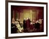 Congress Voting Independence-Robert Edge Pine-Framed Giclee Print