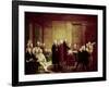 Congress Voting Independence-Robert Edge Pine-Framed Giclee Print