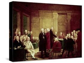 Congress Voting Independence-Robert Edge Pine-Stretched Canvas