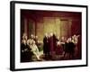 Congress Voting Independence-Robert Edge Pine-Framed Giclee Print