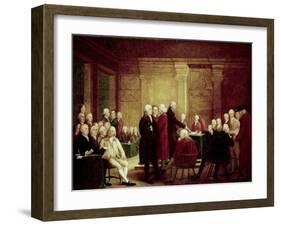 Congress Voting Independence-Robert Edge Pine-Framed Giclee Print