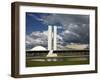 Congresso Nacional (Nat'l Congress) by Oscar Niemeyer, Brasilia, UNESCO World Heritage Site, Brazil-Yadid Levy-Framed Photographic Print