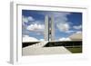 Congresso Nacional (Nat'l Congress) Designed by Oscar Niemeyer, Brasilia, UNESCO Site, Brazil-Yadid Levy-Framed Photographic Print