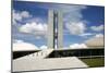 Congresso Nacional (Nat'l Congress) Designed by Oscar Niemeyer, Brasilia, UNESCO Site, Brazil-Yadid Levy-Mounted Photographic Print