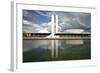 Congresso Nacional (Nat'l Congress) Designed by Oscar Niemeyer, Brasilia, UNESCO Site, Brazil-Yadid Levy-Framed Photographic Print